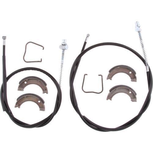 Motorcycle Front & Rear Break Cable With Break Shoes High Temperature Stability/No Brake Fade For Yamaha50 PW50 PY50 G50T