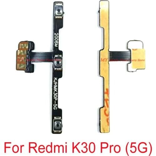 New Power Switch Volume Side Button Key Flex Cable For Xiaomi Mi Redmi K30 Pro K30pro (5G) Volume Power ON OFF Side Buttons Part