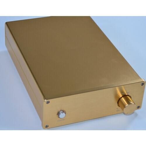 Size (mm) : W190 H64 L268 M185 all-aluminum amplifier case TUhao Gold (Gold) chassis LM1875 7294 amp amplifier case