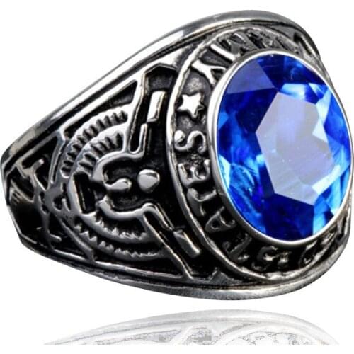 New Retro Bohemian Round Ring Crystal Inlaid Silver Plated Ring Fashion Mens Rune Amulet Ring Religious Party Jewelry