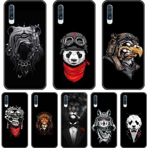 TPU Phone Case For Samsung Galaxy A40 A30 A20 A10 Case Silicone Black Dog Soft Back Cover For Samsung Galaxy A80 A70 A60 A50