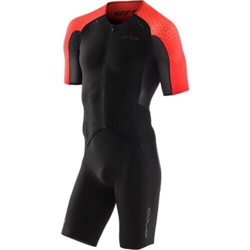 Triathlon Orca Suit Mens Short Sleeve Cycling Jersey Sets Skinsuit Jumpsuit Maillot Cycling Roupa De Ciclismo Conjunto Bretelle