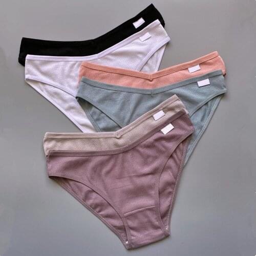 Women Cotton Panties Underwear Comfortable Ladies Plus Size Underpants New Solid Color Briefs Female Lingerie Panty Soft S-XXL