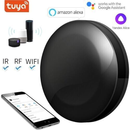 TUYA WIFI+IR+RF Universal Smart Remote Voice Control Alexa Google HOME Smart Home Smart Home Automation Support DOOYA