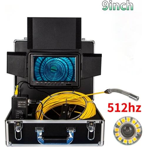 WP90F waterproof 30M meter endoscope DVR Drain Sewer Inspection Video Endoscope camera Borescope camera with 512hz Transmitter