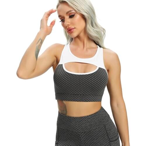 Women Hollow Sports Bra Push Up Crop Top Female Fitness Gym Bra Breathable Top Sexy Running Yoga Bra Athletic Sportswear