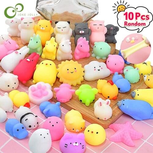 10Pcs Squishy Toy Cute Animal Antistress Ball Squeeze Mochi Rising Toys Abreact Soft Sticky Squishi Stress Relief Toys Gifts YJN