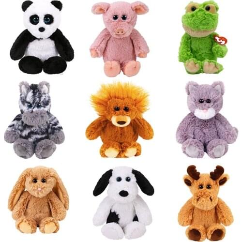 15cm Ty Attic baby unicorn long-eared rabbit green frog Plush Stuffed Animal Zebra Elephant Collectible Doll Toy Boy girl Gift