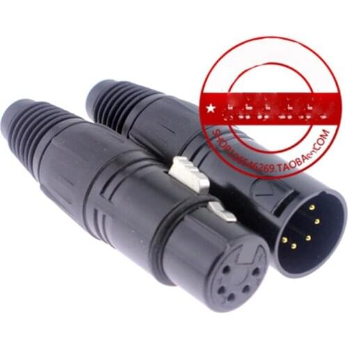 20 pcs XLR Male Female Connector 5 Pin XLR Microphone Audio Connector Plug