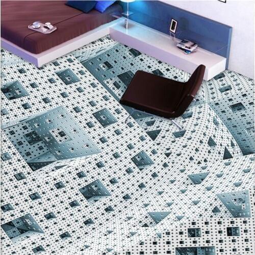 Wellyu Custom large-scale mural 3D three-dimensional wallpaper art living room bedroom floor pvc wallpaper thickened floor