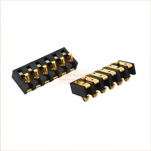 5pcs/lot Original New battery holder 6Pin ,battery connector, mobile phone Battery Contact Pins For SMD Style