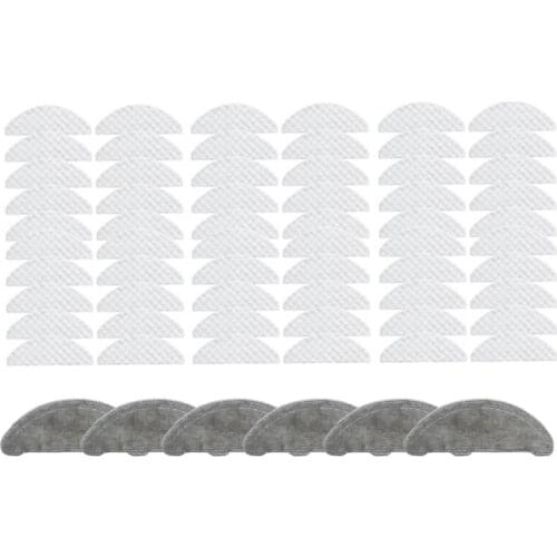 66 Pcs Replaceable Mop Cloths Disposable Cloths Sets Parts For Roidmi EVE Plus Robot Vacuum Cleaner Parts