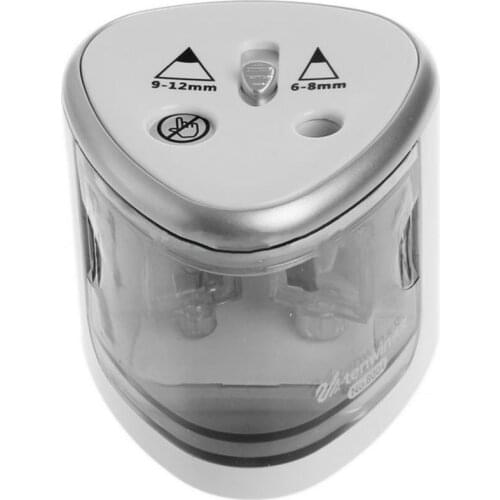 Automatic Pencil Sharpener Two-hole Electric Touch Switch Pencil Sharpeners Pen Knife Student School Supplies Office