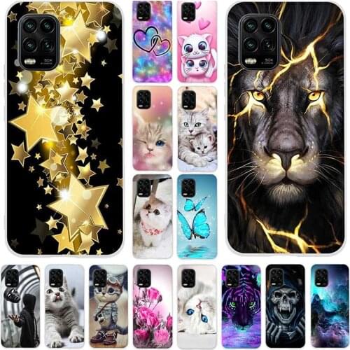 For Xiaomi Mi 10 Lite M 10 10lite Case Silicone Soft Phone Cover For Xiaomi Mi 10 Lite 10lite Back Cover Funda Coque Capa Bumper
