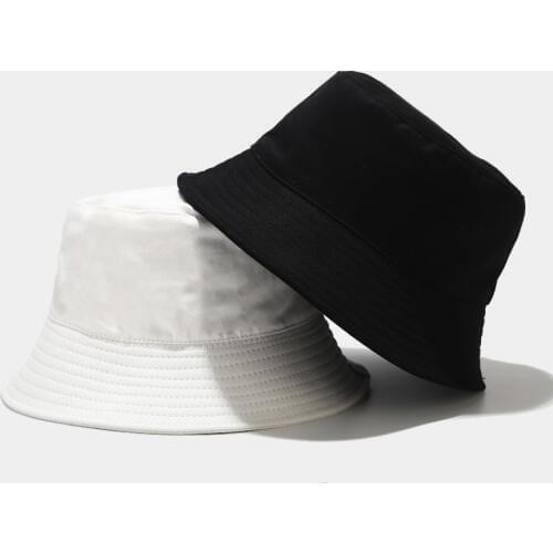 Two Side Reversible Big Head Man Large Size Sun Hat Women Blank Fisherman Hat Pure Cotton Panama Cap Plus Size Bucket Hats 60cm