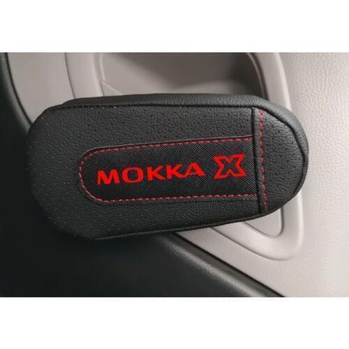 Pu Leather Knee Pad handrail pad Interior Car Accessories For Opel Mokka x