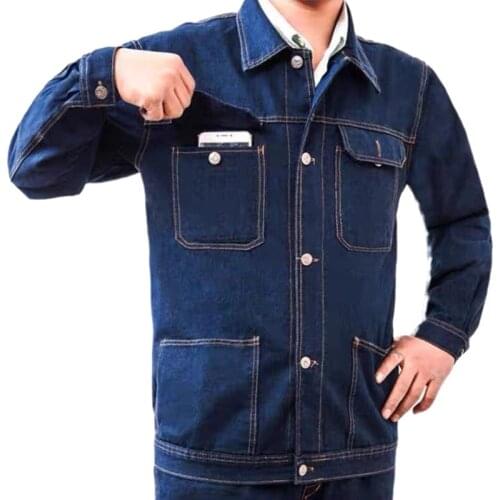 Men women overalls anti-scalding/flame retardant/wear-resistant/welding/repair/workshop/denim clothing/cargo pants coat jacket