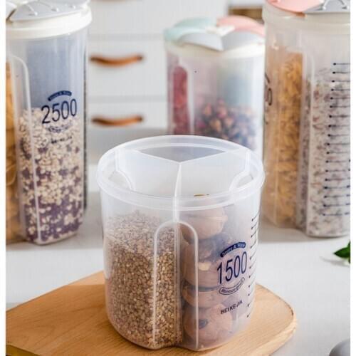 Kitchen Petal Lattice Coarse Grain Noodles Tea Storage Box Milk Powder Candy Nut Biscuits Snacks Moisture-proof Sealed Jar