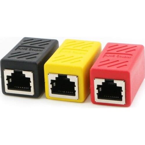 LBSC RJ45 Coupler in-Line Coupler Cat6 Cat5e Cat5 Ethernet Cable Extender Adapter Female to Female (5 Pack)