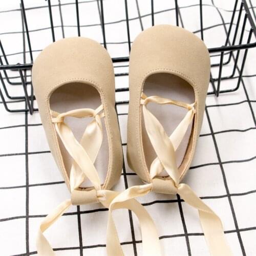 Fashion Newborn Baby Girl Shoes First Walkers Moccasins Cross Ribbon Princess Dance Soft Sole Infant Toddler Shoes Footwear