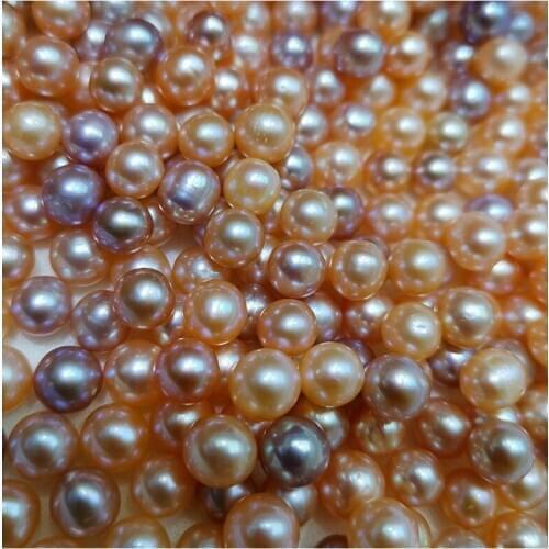 Natural Freshwater Pearl Near Round Shape 7-8mm Loose Beads for Jewelry DIY Accessories