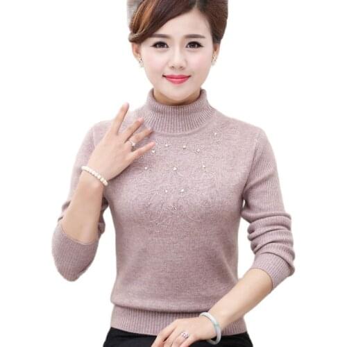 Spring And Winter Clothing Thick Sweater Sets Of Short Paragraph In The Elderly long-sleeved Knitted Shirt Shirt Bottom Shirt