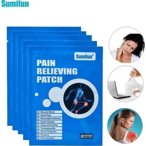 8Pcs Chinese Medical Herbal Pain Relieving Patch Shoulder Back Neck Muscle Sticker Joints Arthritis Plaster Massage K01601