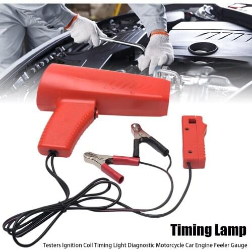 Professional Ignition Timing Light Strobe Lamp Inductive Petrol Engine Marine Timing Gun for Car Motorcycle Detection Diagnosis