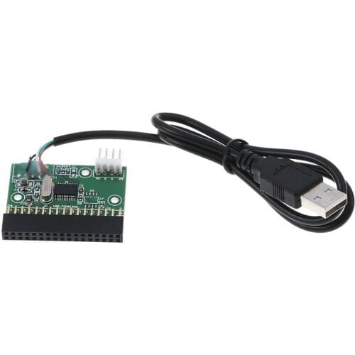 1.44MB 3.5" floppy drive connector 34 PIN 34P to USB cable adapter PCB board