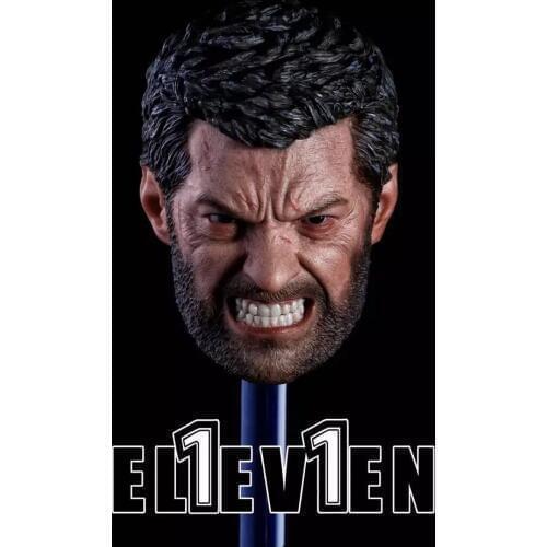 1/6 Scale Wolverine Hugh Jackman Eleven Angry Logan Head Sculpt F 12'' Figure