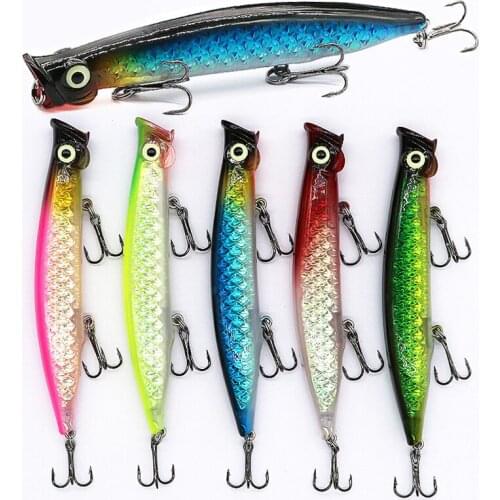 Popper Fishing Lures Simulation Baits 11cm 13g Artificial ABS Lifelike Skin Bionic Bait Tackle Fishing Accessories Popper Jig