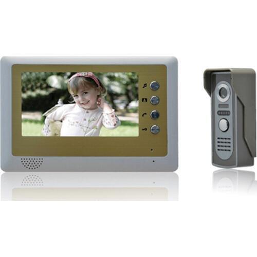 7 inch color TFT LCD screen Intercom System Video Door Phone