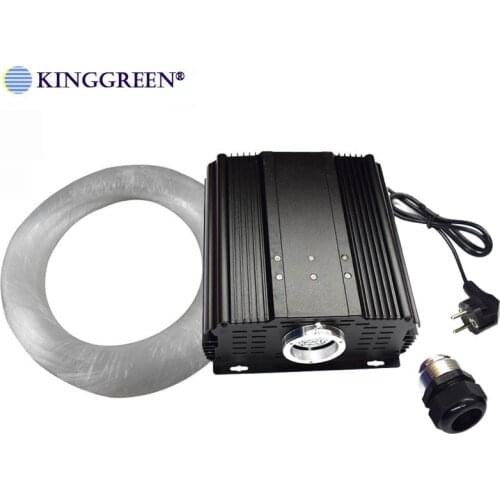 DMX 75W RGB Fiber Optic Lights Kit PMMA Fiber Optic Cable With Light Engine For Starry Ceiling Lighting Free Shipping