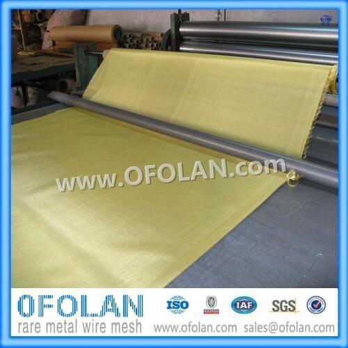 High-quality EMI / EMF / RF Shielding Brass Wire Mesh(60 mesh) 500mmX1000mmX2PCS stock supply