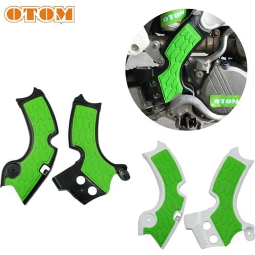 OTOM Motorcycle X-Grip Frame Guard Plastic Protection Shell For KAWASAKI KX250F 2015-2018 Motocross Protective Containment Parts