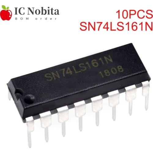 10PCS SN74LS161N DIP-16 HD74LS161AP 74LS161 DIP16 SN74LS161 DIP 74LS161AN New