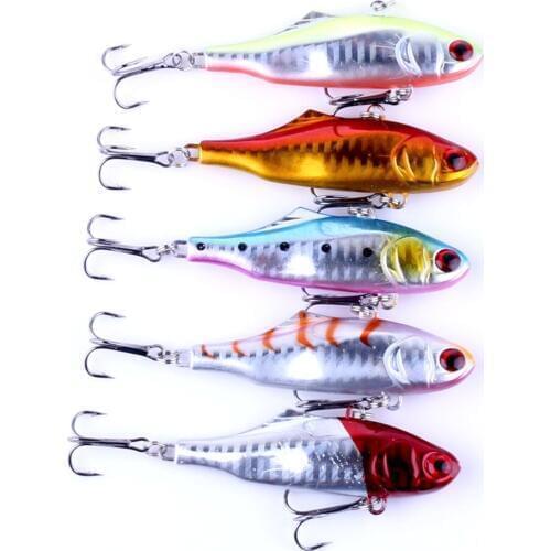 10pcs Hard VIB Fishing Lure Sinking Rattlin Hook 7cm 24g Reflection Lures Isca Artificial Fishing Tackle Carp Crankbait