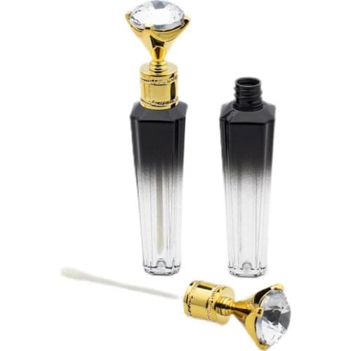 100pcs 3ml Diamond Shaped Lipstick Samples Containers Clear Mini Lip Gloss Tube Empty Refillable Lip Balm Bottles