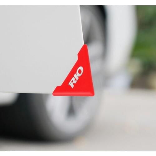 2PCS Silicone Car Door Corner Cover Bumper Anti-Scratch Protector for KIA Rio K2 K3 K4 K5 KX3 KX5 QL Accessories Car Styling