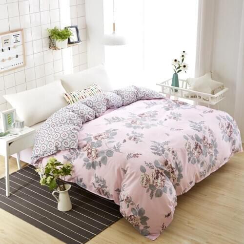 35 Fashion Summer Winter Flower Print Duvet Cover Double-sided AB Version Quilt Cover 180*200/200*230/220*240 Blanket Cover