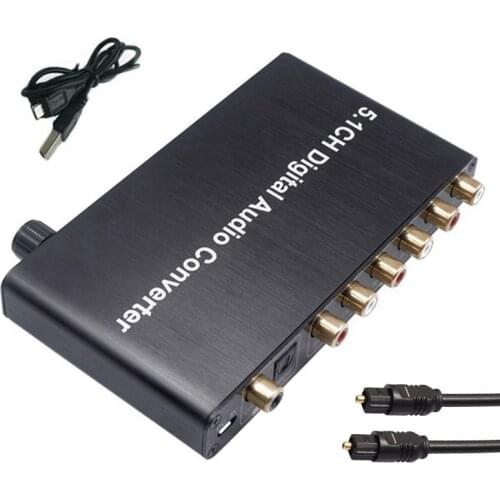 5.1Ch Digital o Converter DTS / AC3 Dolby Decoding SPDIF Input to 5.1 Decoder SPDIF Coaxial to RCA