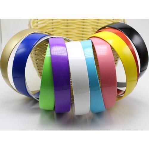 5 Mixed Color Plastic Wide Alice Hair Band Headband 25mm(1") Hair Accessories