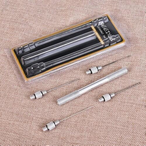 5pcs Carp Fishing Baiting Pellet Hair Rigs Needles Drills Splicing Making Tools Drill Rig Loading Accessories Kit Fish Tools Set