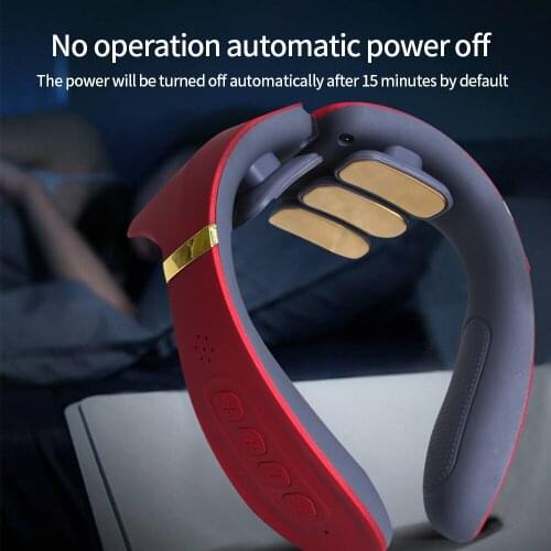 6 Heads Neck Massager Electric Neck Massage Pain Relief Tool Health Care Relaxation Pulse Cervical Vertebra Physiotherapy