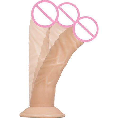8.26 Inch Big Flexible Realistic Dildo Artificial Penis With Suction Cup Fake Penis G-spot Stimulate Adult Sex Toys For Women