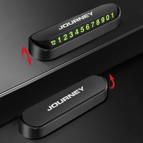 Car Temporary Stop Sign Parking Card Telephone Number Card Plate for Dodge Journey 2009 2011-2018 accessories car styling