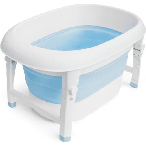 Household Environmentally Friendly Plastic Bathing Swimming Convenient Foldable Multifunctional Baby Bathtub