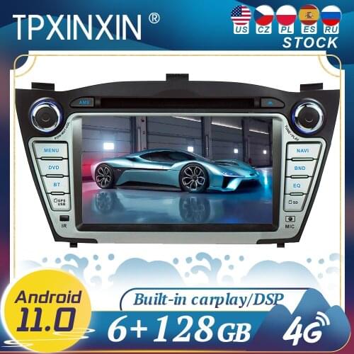 Carplay For Hyundai IX35 Android11 Car Radio GPS Navigation Head Unit Multimedia Stereo Player