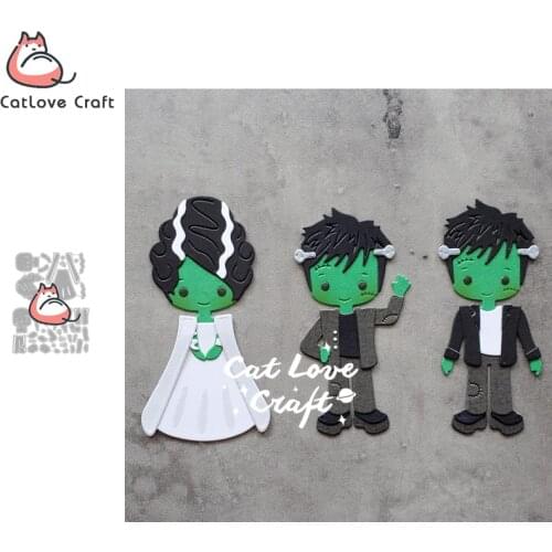 Catlove Halloween Men Women Metal Cutting Dies Scrapbooking Mold Stencil Die Cuts Card Making Craft Embossing New Dies For 2020