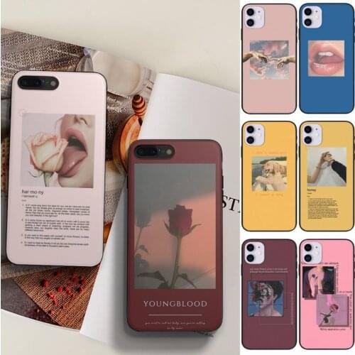 Flower Vintage Girl Summer Hard Phone Case Fundas Shell Cover For Samsung S10 S20 Fe Lite S21 S30 ULTRA Plus 5G